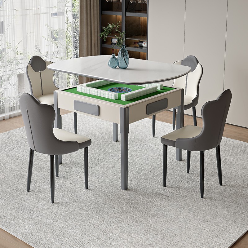 实木静音餐桌麻将机全自动家用