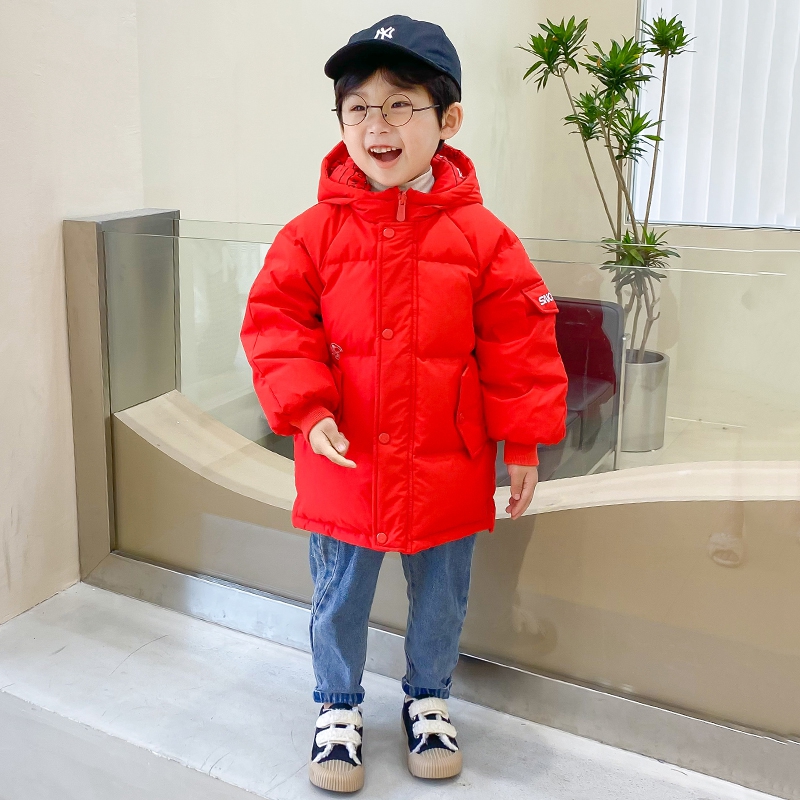 中长款加厚羽绒服史努比两面穿