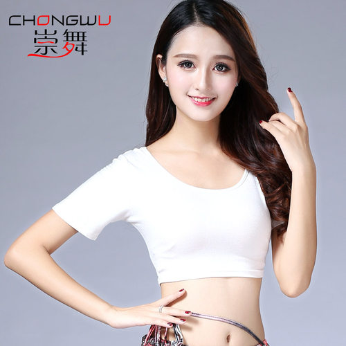 舞蹈简约莫代尔短袖上衣露脐