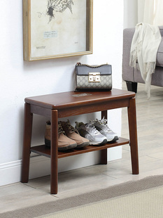 实木入户门换鞋凳轻奢高级感门口家用穿鞋凳可坐鞋柜进门凳鞋柜凳