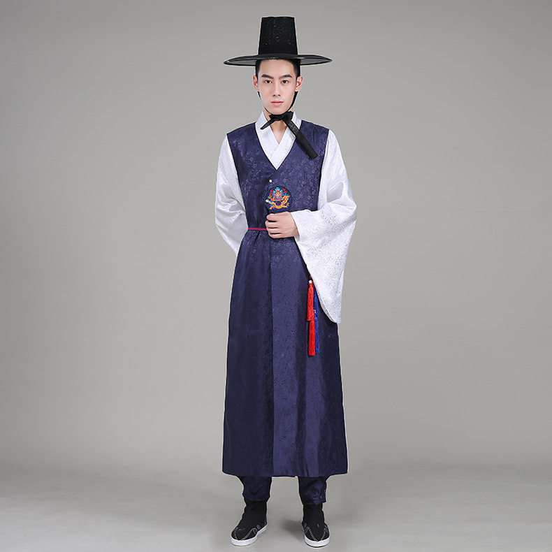 man tradition court Hanfu Robe Vest trousers suit Korean Groom Wedding dress full dress costumein the Men's clothing, National costume  category - from Buy2taobao.com to provide professional Taobao agent buy service