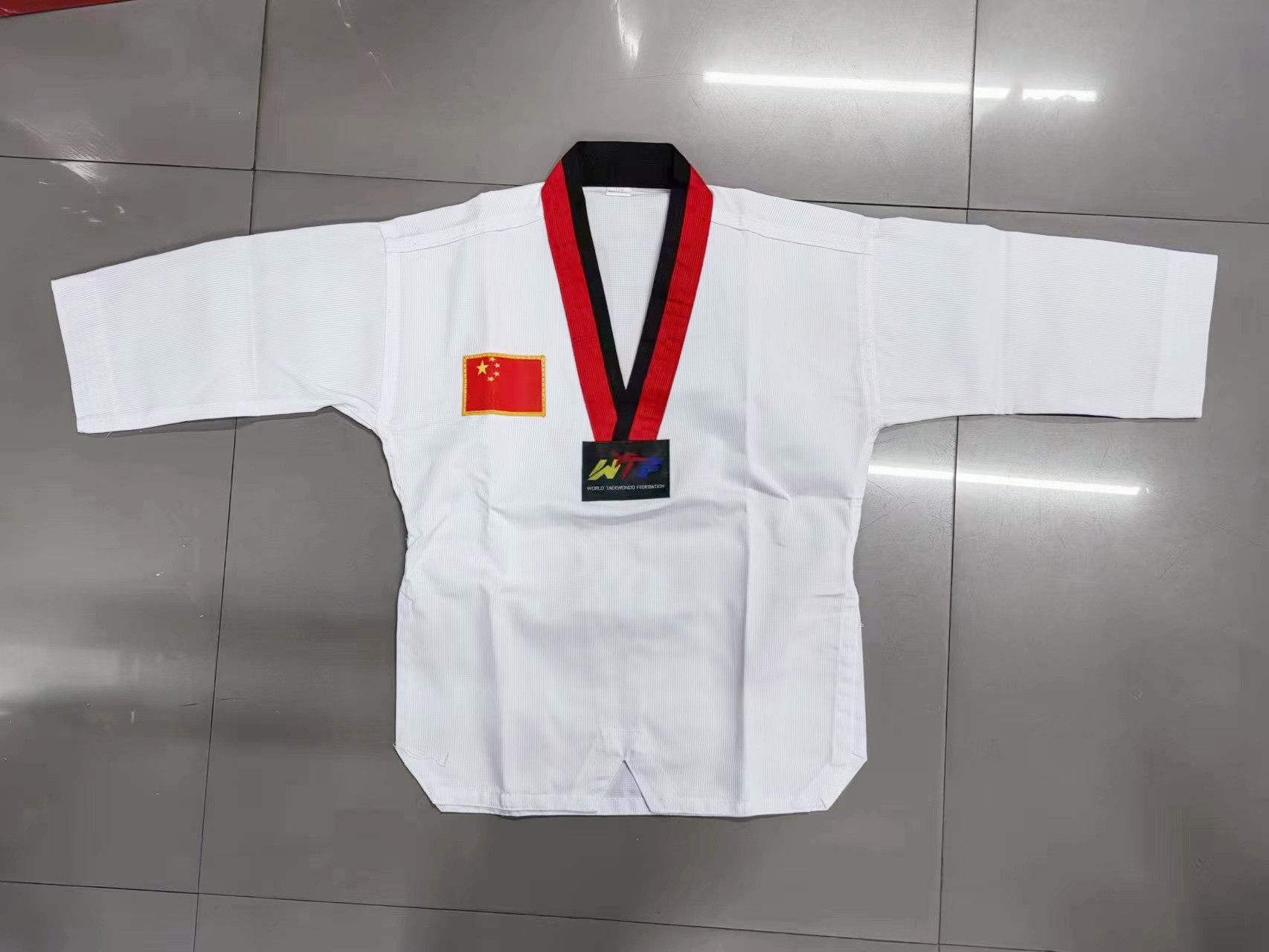atak长袖儿童跆拳道服标准道男