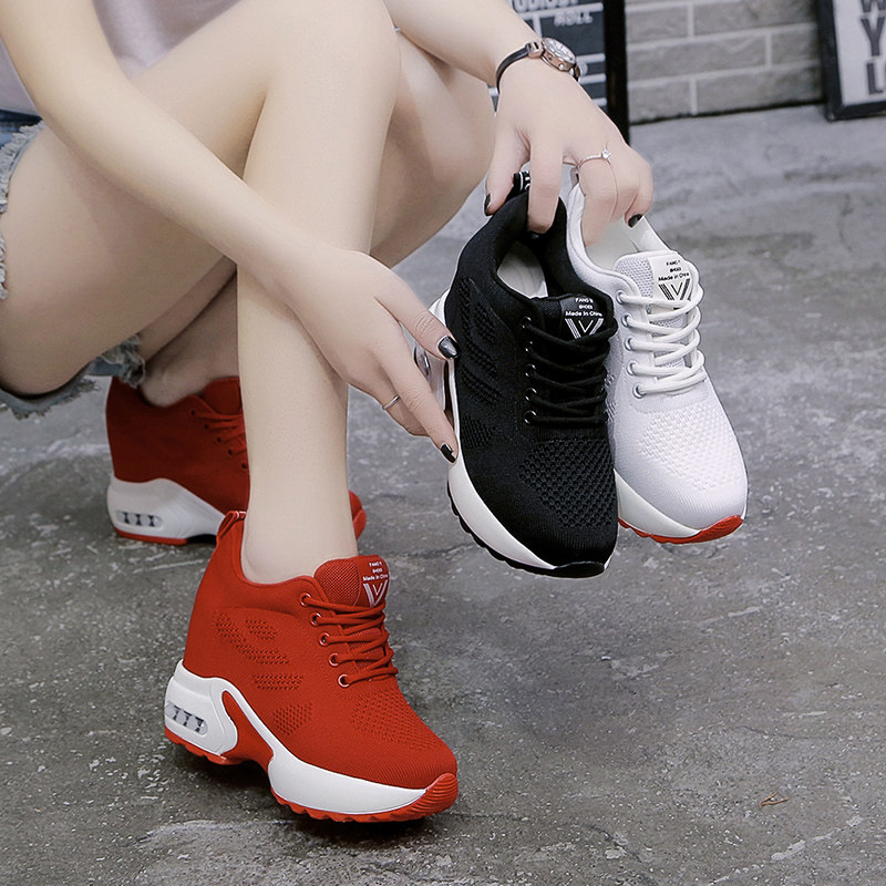 10 centimeter Inside heighten women's shoes 2021 new pattern Spring Platform shoes spring and autumn Versatile Show thin ventilation leisure time gym shoesin the Women's Shoes, Low shoes  category - from Buy2taobao.com to provide professional Taobao agent buy service