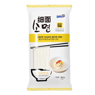 韩国原装进口海地村挂面细面900g面条劲道煮面早餐面细面