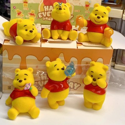 TOPTOY小熊维尼的快乐日常盲盒潮玩植绒公仔周边手办玩具礼物摆件