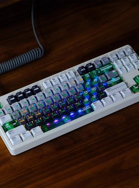 化学003键帽PBT+PC透光适配wooting60迈从Ace68前行者X87狼蛛F98