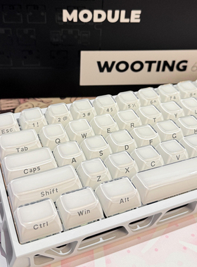 XVX果冻水晶键帽侧刻高颜值适配wooting迈从Ace60前行者X87made68