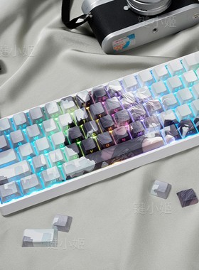 尼尔键帽侧刻透光适配wooting迈从Ace68美加狮mad60 WAVE75磁轴