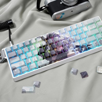 尼尔键帽侧刻透光适配wooting迈从Ace68美加狮mad60 WAVE75磁轴