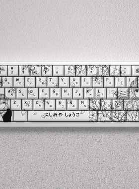 西宫硝子键帽PBT原厂高适配狼蛛Hero68迈从Ace68美加狮ATK ipi闪