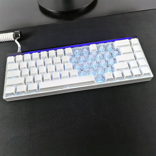 纯白拼侧刻爱心键帽适配迈从Ace60/G87美加狮MAD68 ATKRS6 EV63