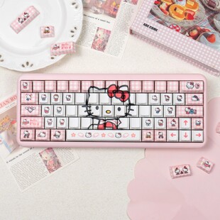Hello Kitty键帽侧刻透光适配美加狮mad60迈从Ace68 EZ63 ATKRS6