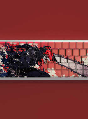 电锯人电次键帽二次元透光PBT原厂适配ez63前行者x87迈从Ace68ATK