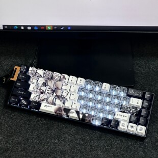 蕾塞键帽侧刻透光适配迈从Ace68美加狮MAD60前行者X87魔导士EV63