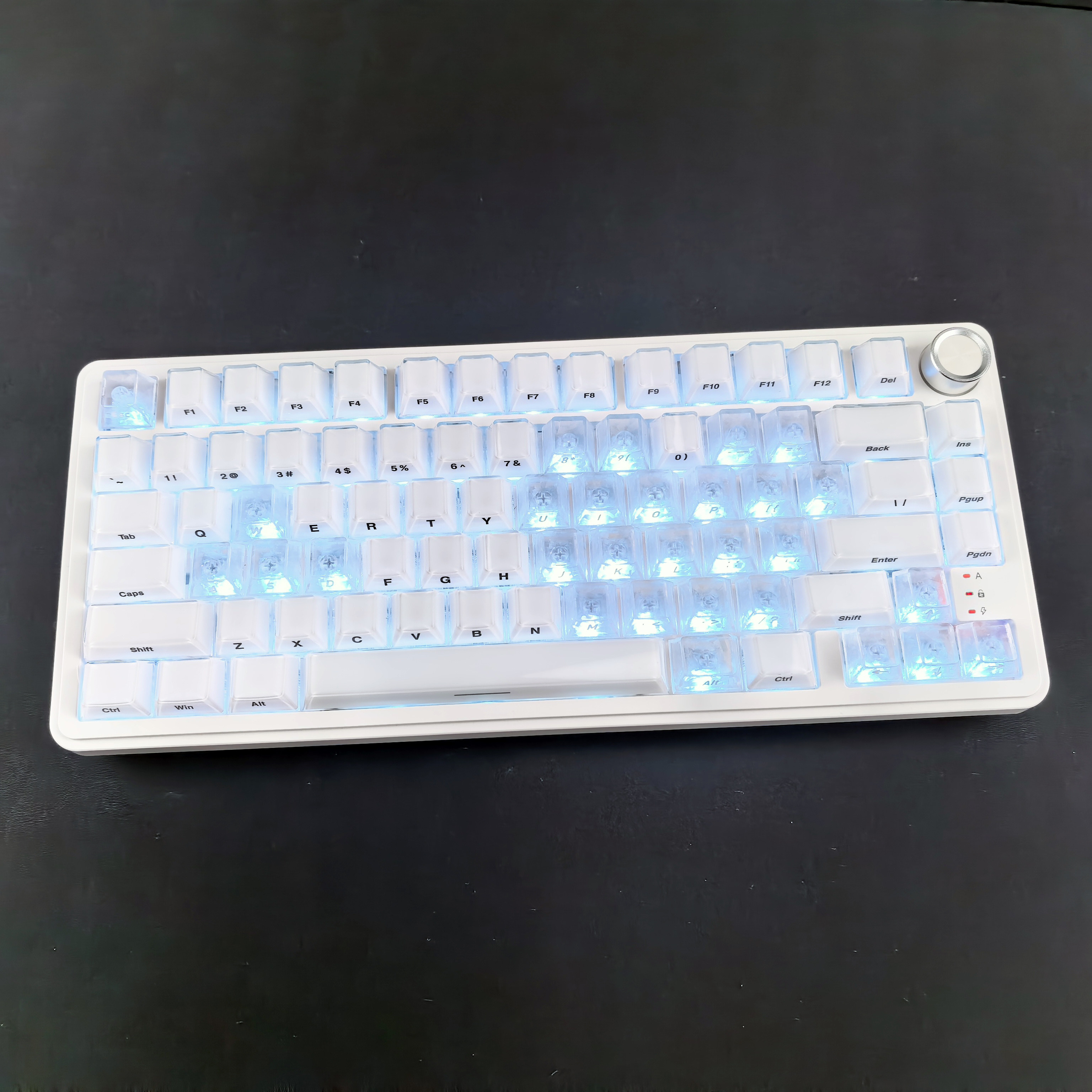 冰碳纹增补键帽侧刻透光适配EV63迈从Ace68夜魔made68 ATKRS6雨75图片