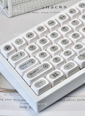 XVX纯白猫眼石键帽适配EZ63迈从Ace68前行者X87狼蛛F98 Alice配列