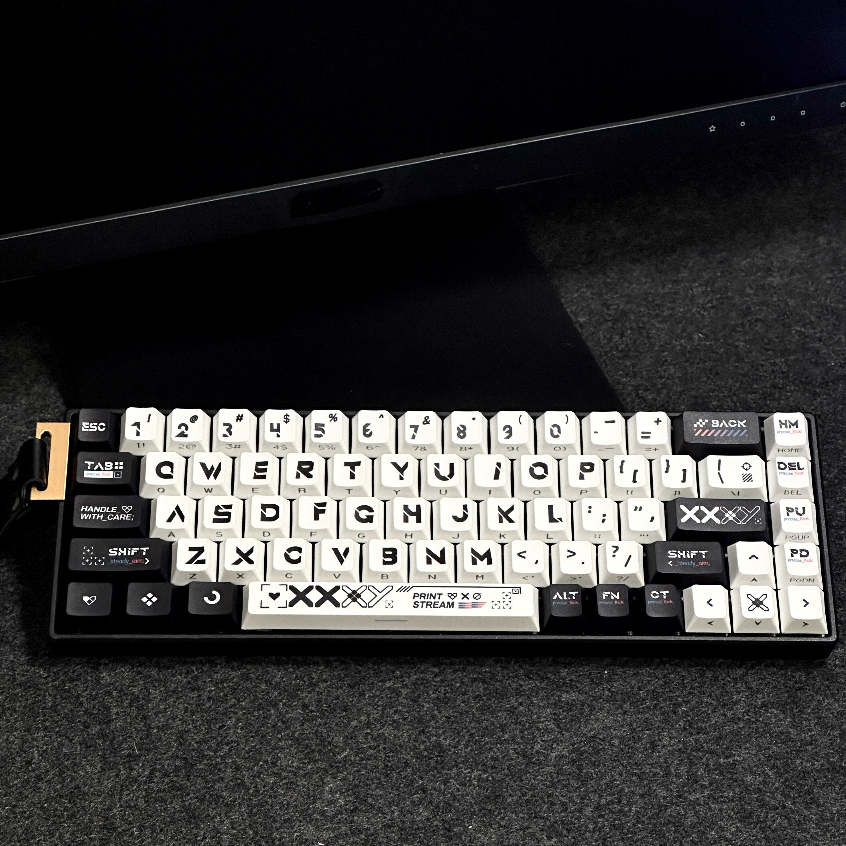 印花集键帽侧刻透光适配迈从Ace68前行者X87夜魔EV63美加狮MAD60