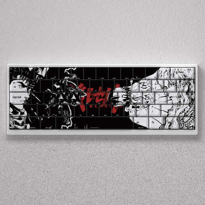 剑风传奇键帽侧刻透光适配美加狮mad60迈从Ace68狼蛛F87 ROG夜魔