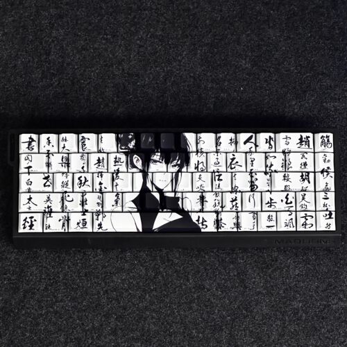 墨染衣键帽侧刻透光适配made68魔导士EZ63迈从Ace60/68前行者X87