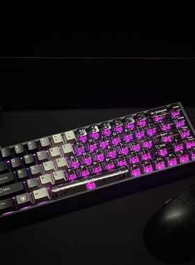 PBT+PC透光双拼键帽适配迈从Ace68前行者X87狼蛛F98美加狮MAD60