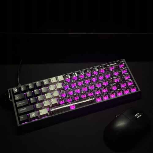 PBT+PC透光双拼键帽适配迈从Ace68前行者X87狼蛛F98美加狮MAD60