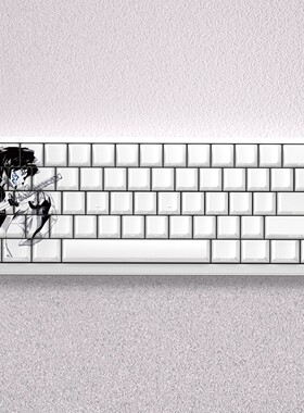 鬼灭之刃富冈义勇键帽侧刻透光适配EV63迈从Ace68魔导士前行者X87