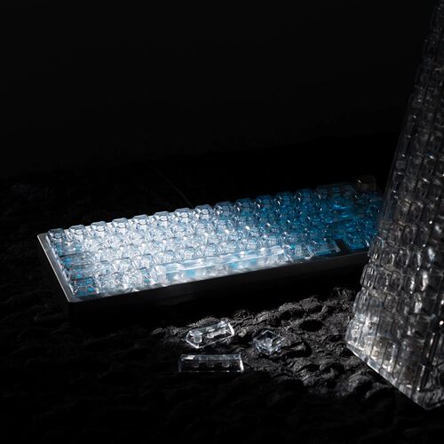 womier星棱透冰晶魄透明键帽侧刻适配EV63迈从Ace68夜魔made68ATK