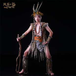 印第安人项链原始部落演出服饰非洲服装野人衣服同款仿兽牙项链