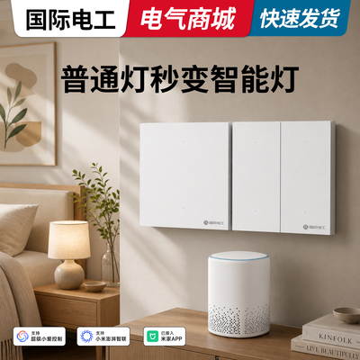 已接入米家APP智能开关面板双控制支持小爱语音全屋单零火Mesh2.0