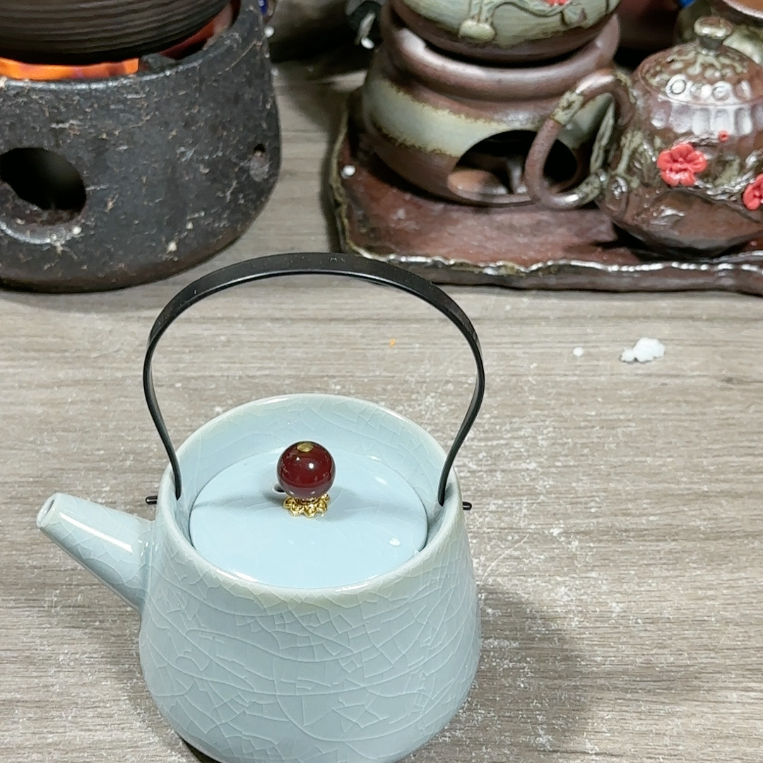 汝窑小提梁泡茶壶,餐饮具,煮茶炉,淘宝优惠券,粉丝福利购,淘宝优惠卷