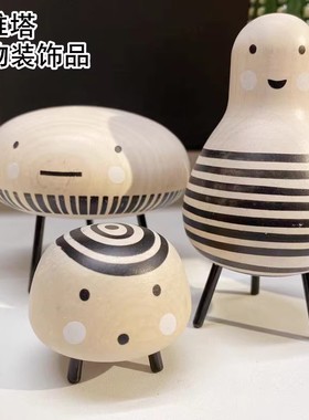 宜家达维塔人物装饰品3件套摆件