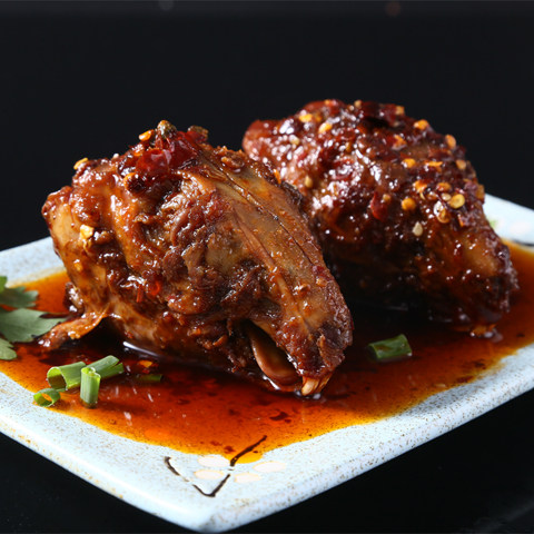 四川自贡香辣兔头2个装即食卤味熟食麻辣五香小吃另售兔腿冷吃兔