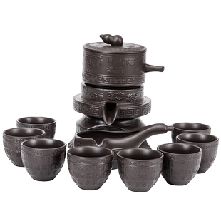 紫砂懒人茶具套装家用简约现代自动泡茶复古创意防烫功夫茶杯茶壶