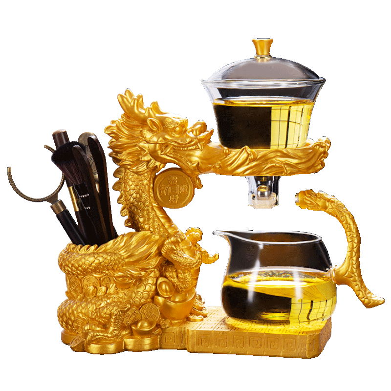 玻璃龙茶具整套装家用功夫茶杯懒整套茶具