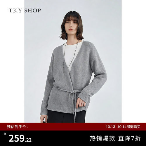 TKYSHOP宽松慵懒针织开衫