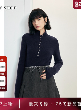 [商场同款]TKY SHOP山羊绒针织衫2025冬新款软糯毛衣10I1MA02P052