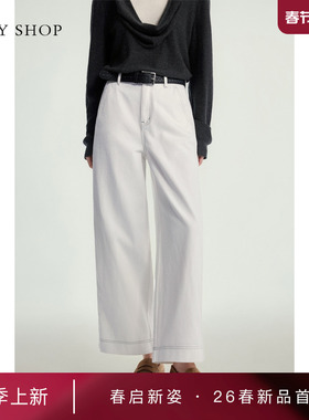 [商场同款]TKY SHOP九分直筒牛仔裤2026春新款阔腿裤10J1OA02A054