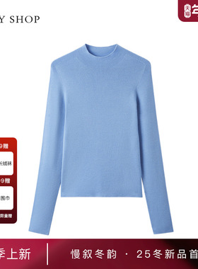 [商场同款]TKY SHOP半高领毛套衫2025冬新款毛针织衫10I1MA02P042