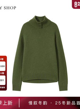 [商场同款]TKY SHOP高领毛针织衫2025冬新款加厚毛衣10I1MA03Q069