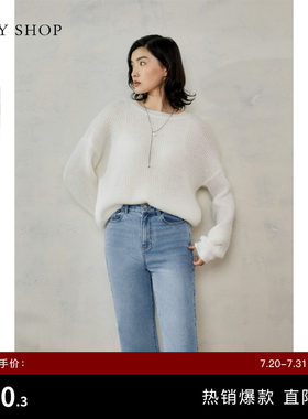 TKYSHOP圆领宽松薄款针织衫