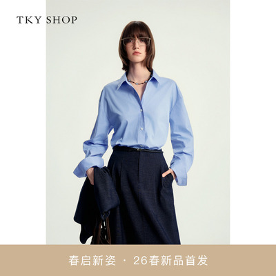TKYSHOP长袖衬衫2026春新款