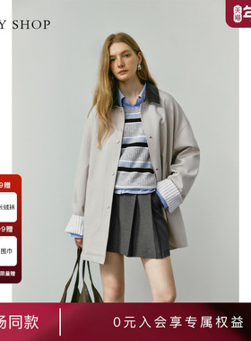 [商场同款]TKY SHOP风衣外套2025秋新款职场通勤外套10I1BA03L031