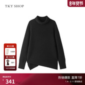 TKY 加厚保暖毛衣慵懒宽松显瘦针织衫 SHOP时髦高领羊毛衫 女冬季