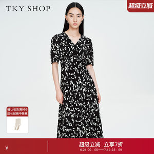TKYSHOP法式真丝连衣裙