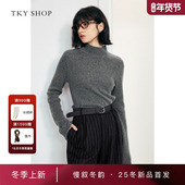 打底衫 10I1MA02P053 SHOP半高领羊绒衫 女2025冬新款 商场同款 TKY