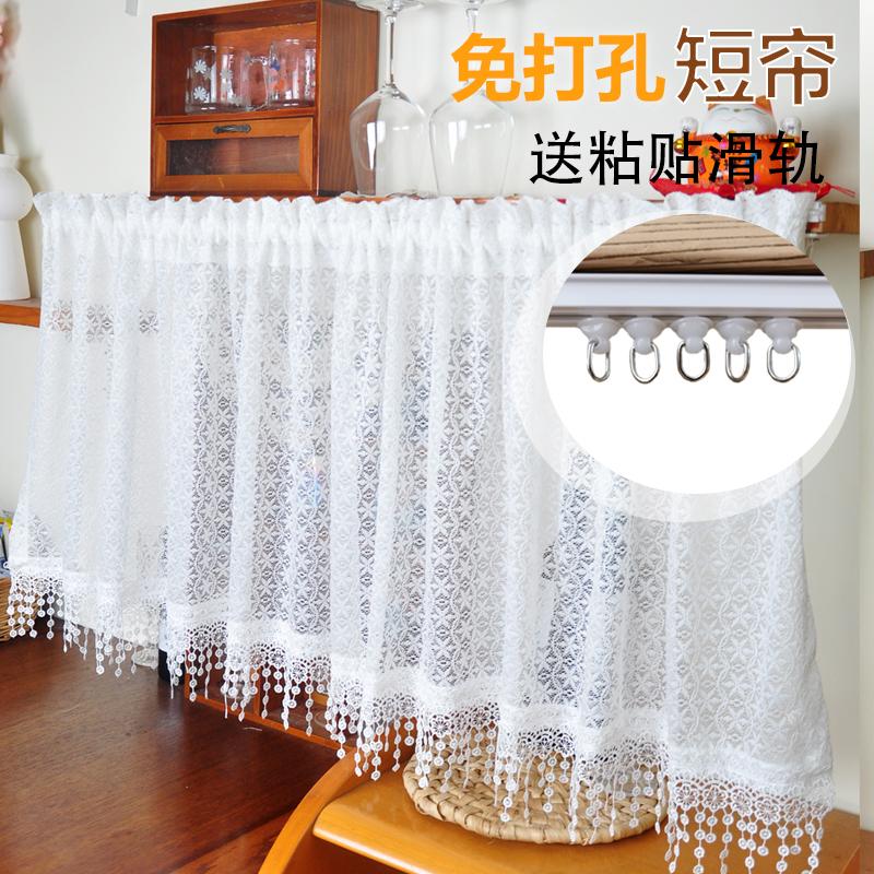 镂空厨房置物架门帘隔断帘柜子帘子遮挡帘店铺商用家用防尘帘半帘