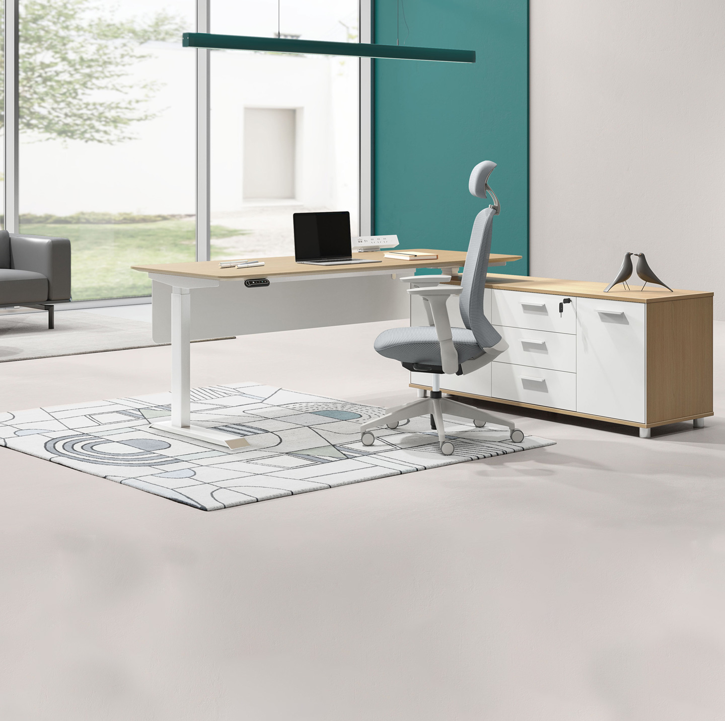 圣奥坐站一号升降主管桌