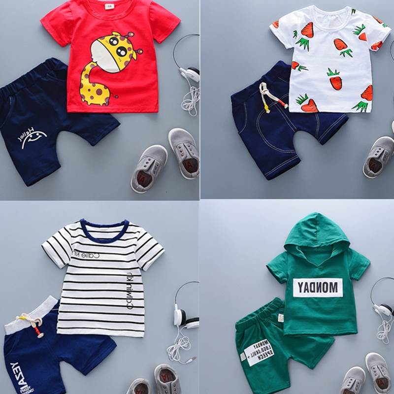 lf0-1夏天衣服短宝宝夏装周岁6个袖2岁男童3男宝月4幼儿童套装小|msdalam kategori Kanak-kanak/Bayi/Keluarga dipasang, menetapkan - dari Buy2taobao.com untuk memberikan perkhidmatan ejen Taobao profesional membeli