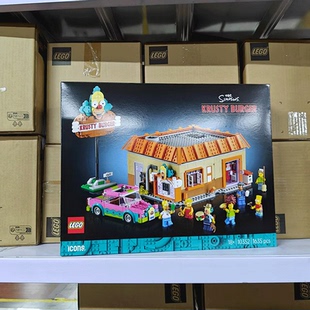 LEGO乐高10352辛普森一家库斯提汉堡店ICONS男女孩儿童节礼物摆件