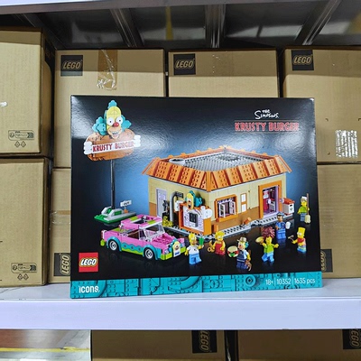 LEGO乐高10352辛普森一家库斯提汉堡店ICONS男女孩儿童节礼物摆件